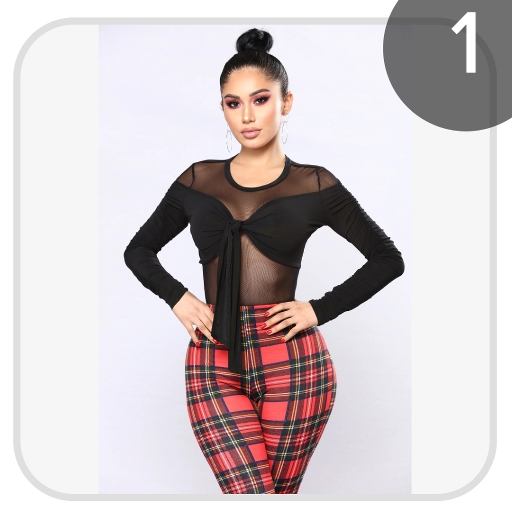 Fashion novaJust Mesh With Him Bodysuit